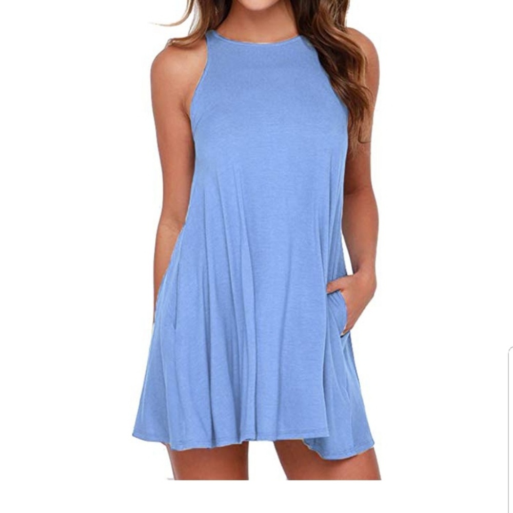Blue dress